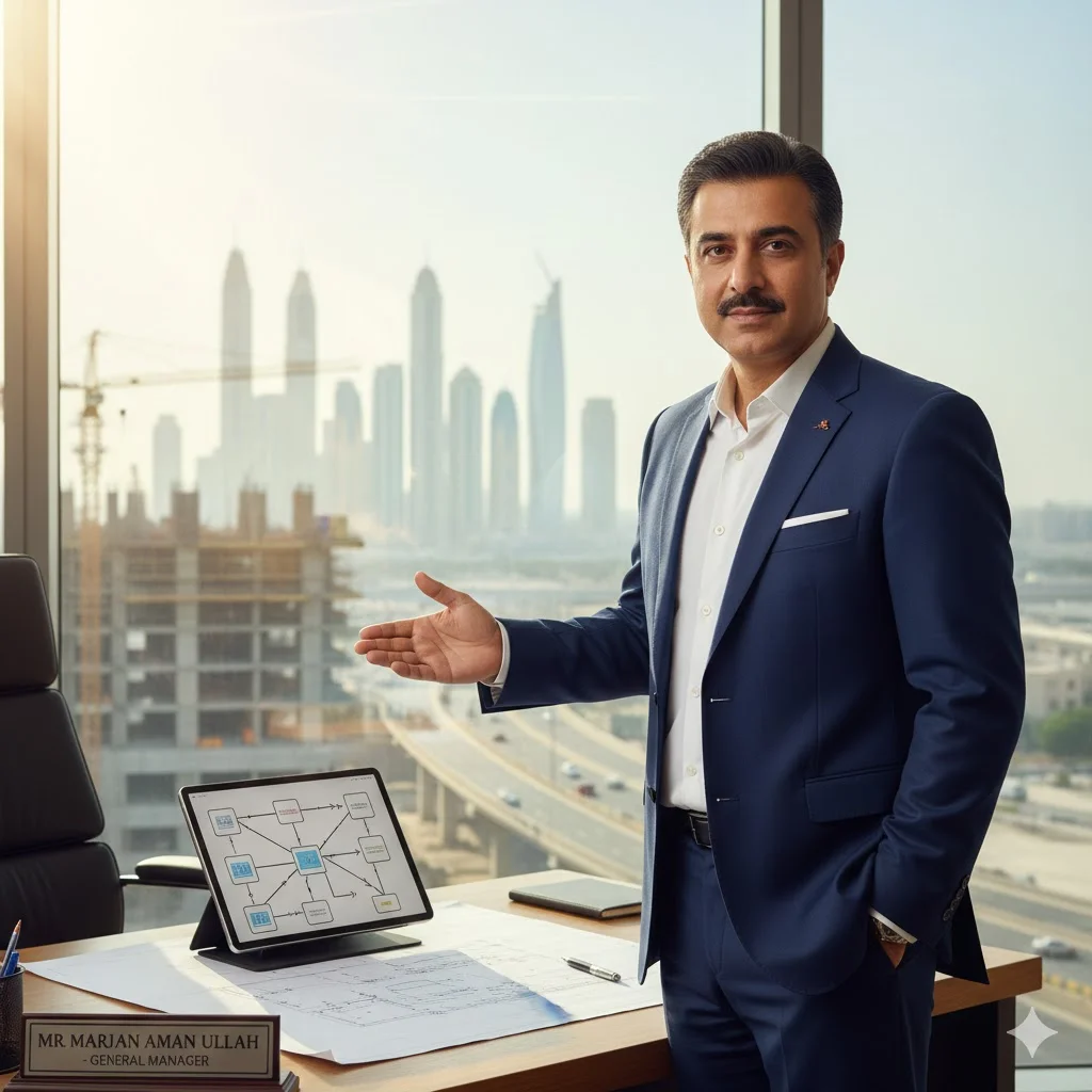 M. Najeeb Afridi — CEO of Marjan Aman General Transport LLC, UAE Aggregate & Heavy Transport Company